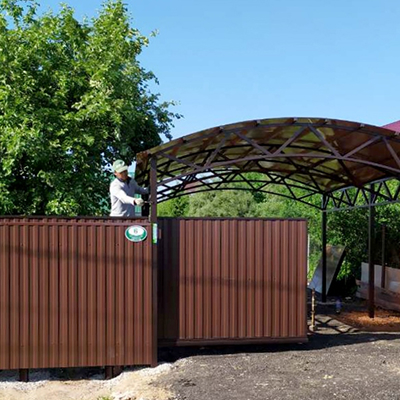 Автомобильный навес — лучшее решение для организации парковочного места на вашем загородном участке!