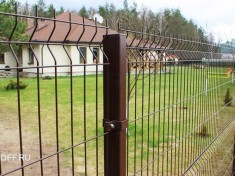 3Д забор коричневый