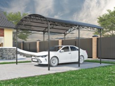 Арочный навес 4х5 м (для 1 авто) Арочный навес 4х5 м (для 1 авто)