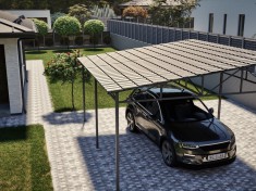 Односкатный навес 4х5 м(для 1 авто) Односкатный навес 4х5 м(для 1 авто)