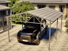 Двускатный навес 4х5, металлочерепица Двускатный навес 4х5, металлочерепица