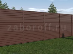 Забор из профнастила С20 горизонтальный ЭКОНОМ 