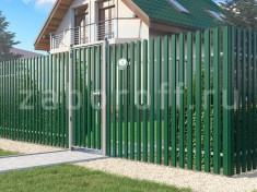 Забор из евроштакетника двухсторонний ОПТИМА