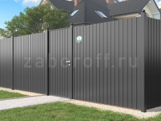 Забор из профнастила комбинированный