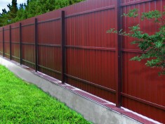Забор 2,2м из двухстороннего профнастила для дачи