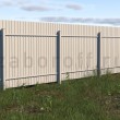 Недорогой забор из профлиста под камень