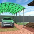 Арочный навес 4х10 м (для 2 авто)