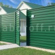 Горизонтальный забор из одностороннего профнастила С20 в рамке хороший