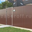 Забор из профнастила с двухсторонним покрытием ПРЕМИУМ под ключ