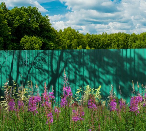 Забор из профнастила 1,8 м высотой