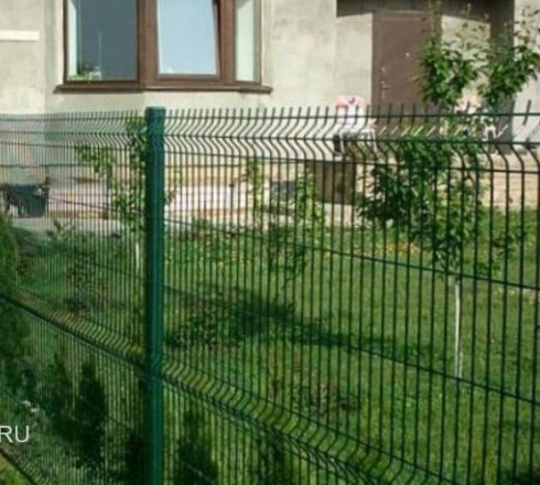 3Д забор с полимерным покрытием