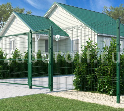 Ворота распашные 3Д