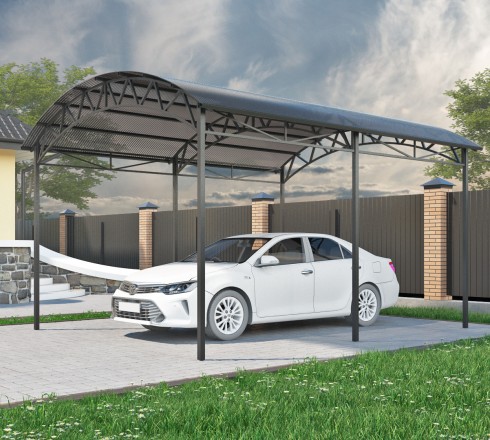 Арочный навес 4х5 м (для 1 авто)