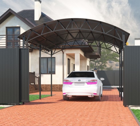 Арочный навес 6х6 м (для 2 авто)