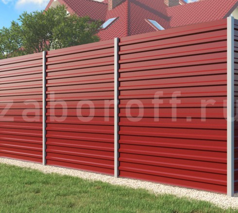 Забор из профнастила С20